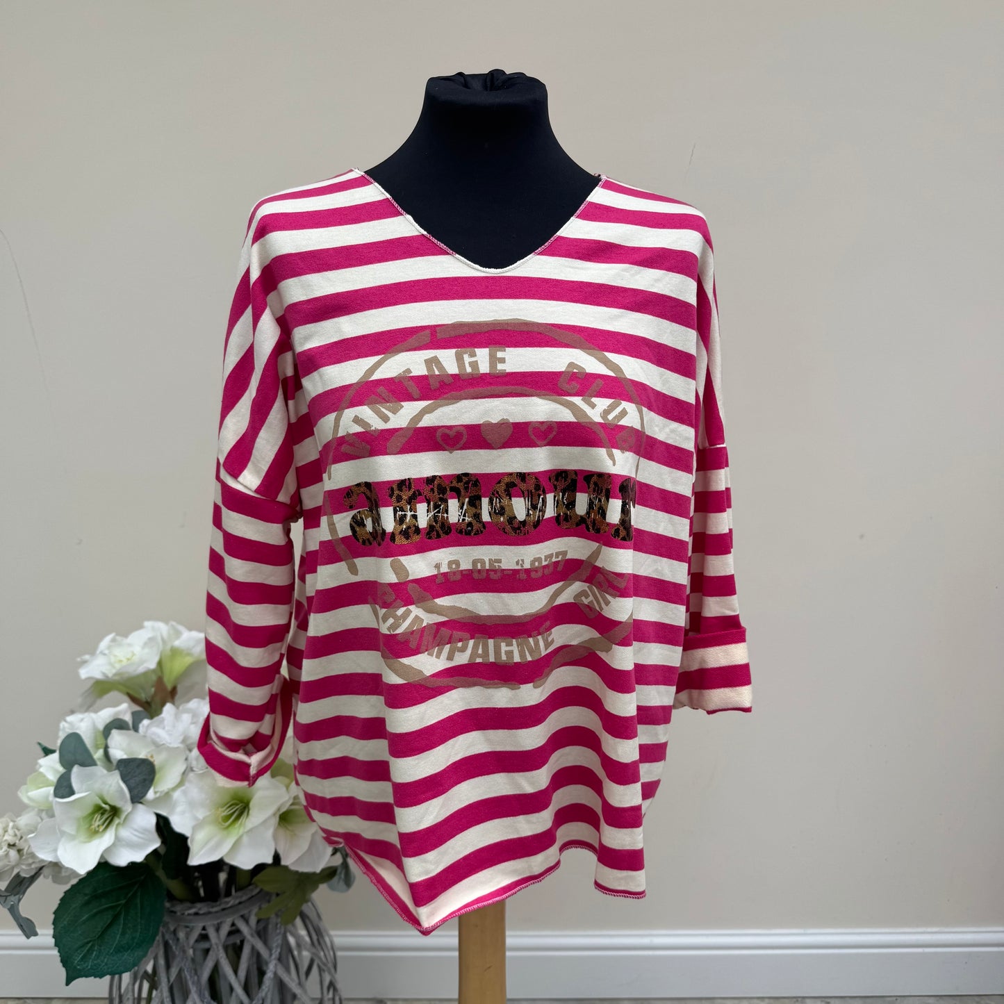 Passion DKL2092 Striped Amour Top