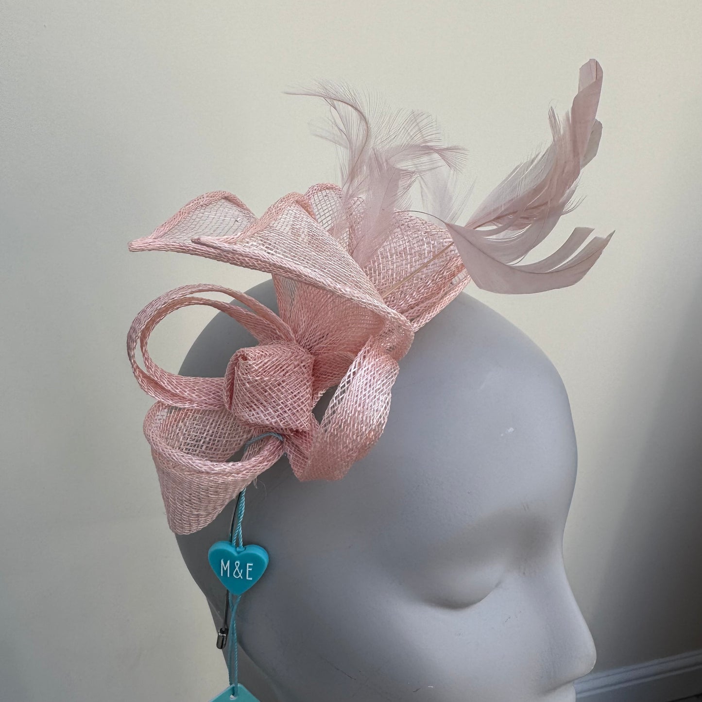 Max and Ellie BF3 Small Fascinator on Headband in Pinks