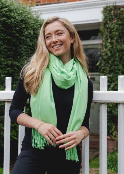Park Lane PAS Celine Pashmina in Green & Mints