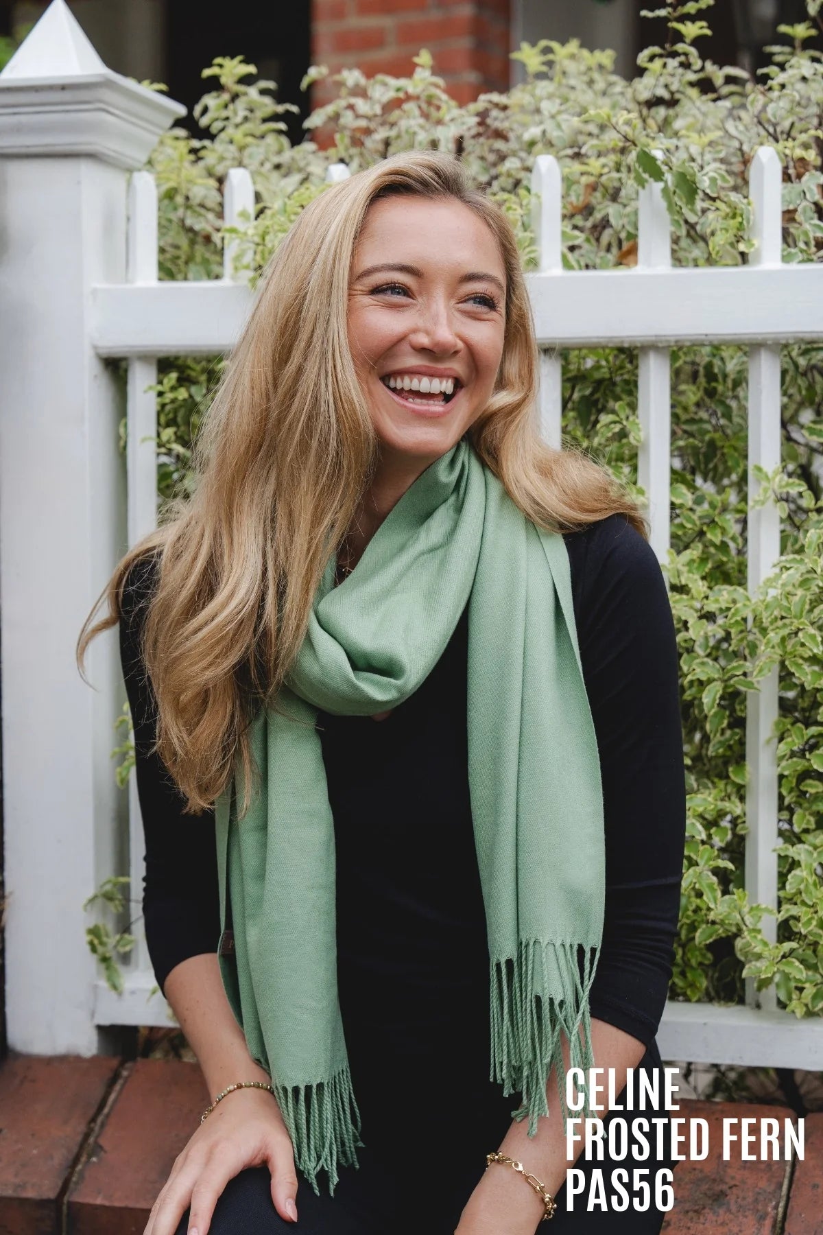 Park Lane PAS Celine Pashmina in Green & Mints