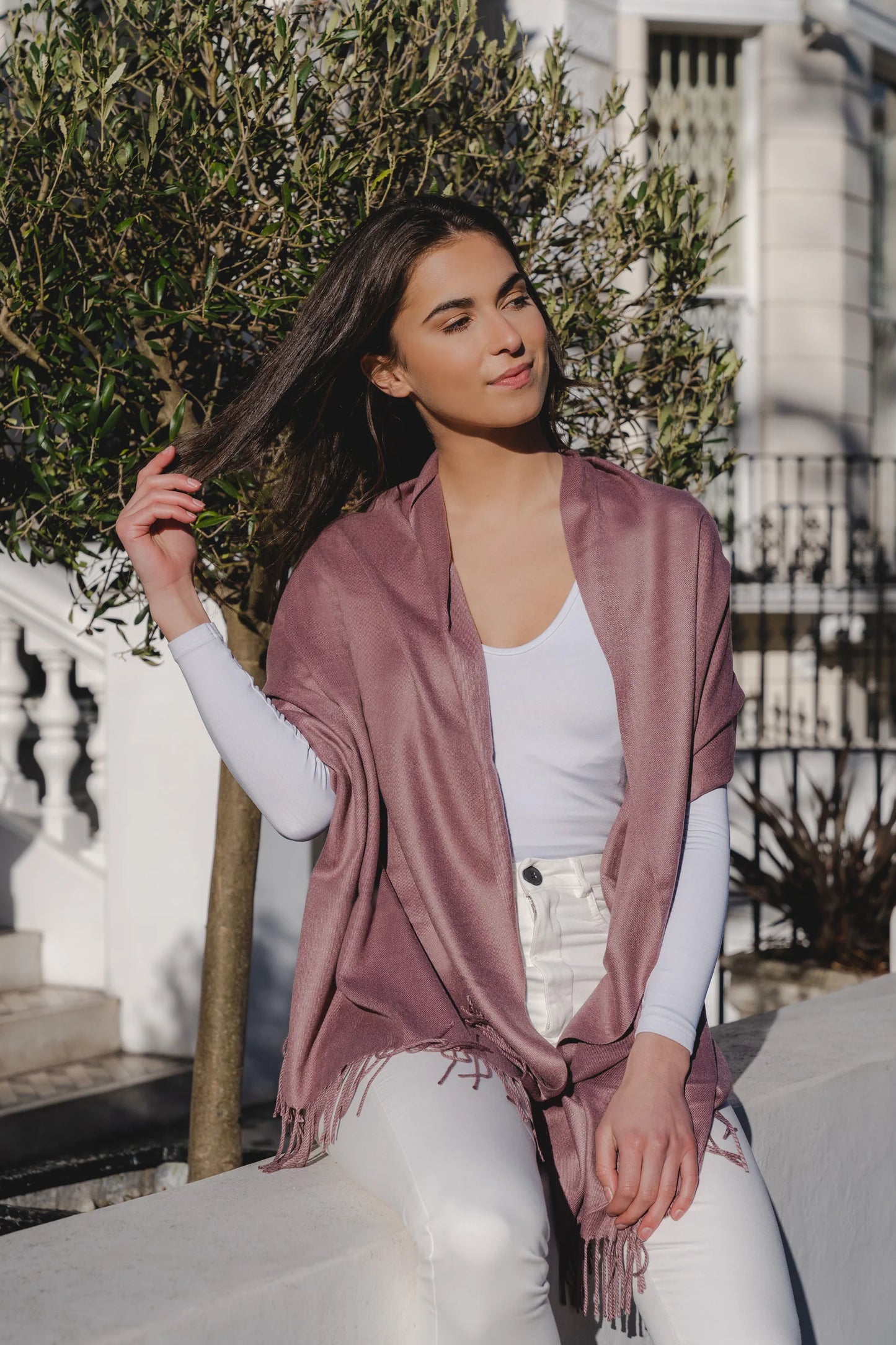 Park Lane PAS Celine Pashmina in Purple & Lilacs