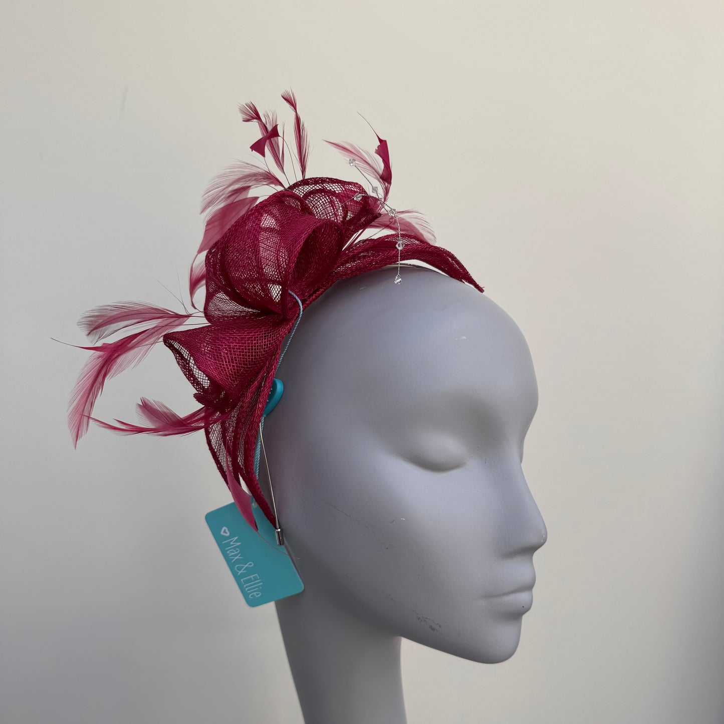 Max and Ellie CF1 Fascinator in Reds