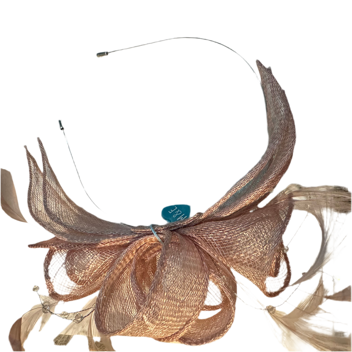 Max and Ellie CF1 Fascinator with Sparkle in Pinks
