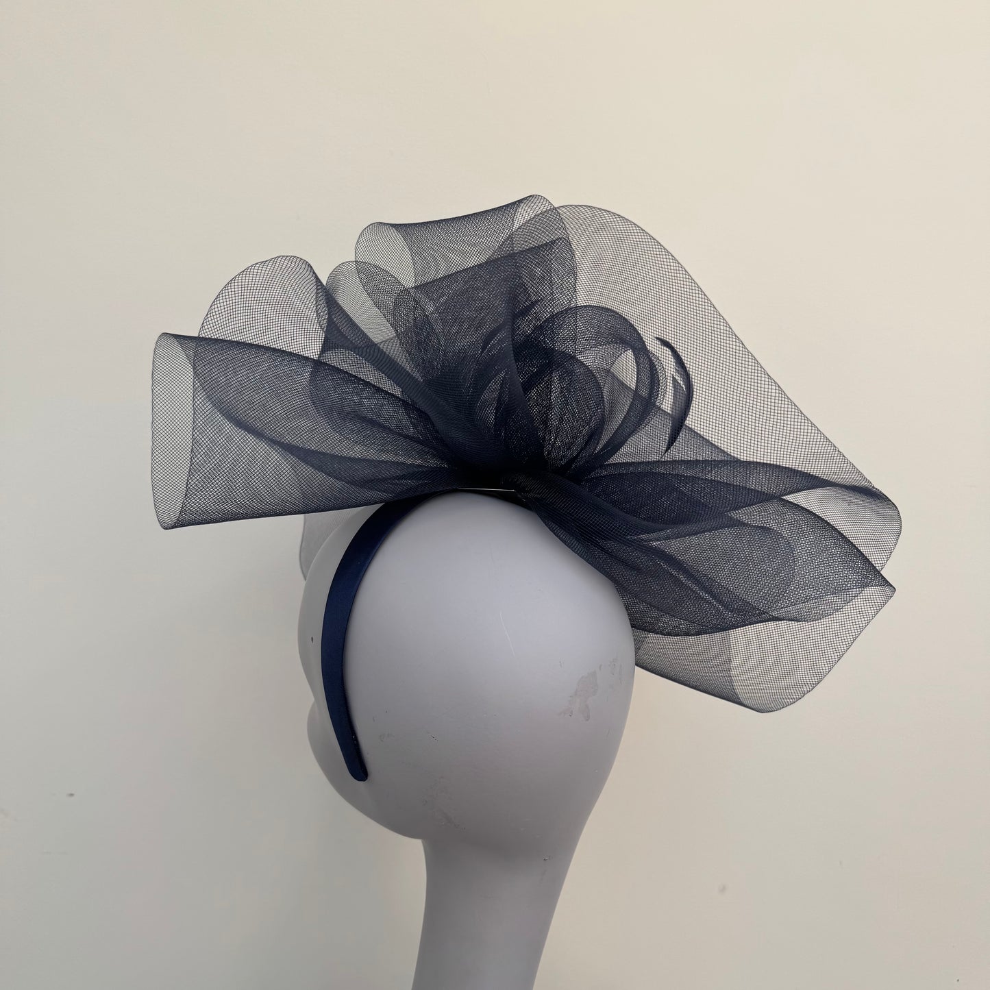 Boardmans Sonny Navy Blue Mesh Fascinator