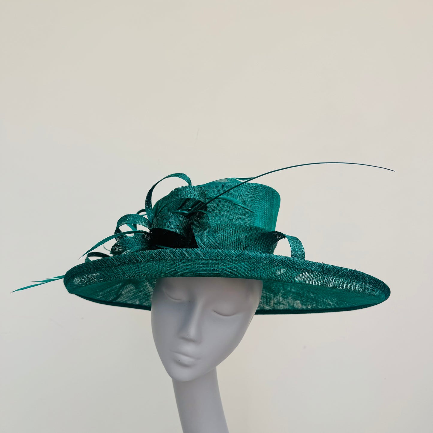 Max & Ellie AH1 Emerald Green Wedding Hat
