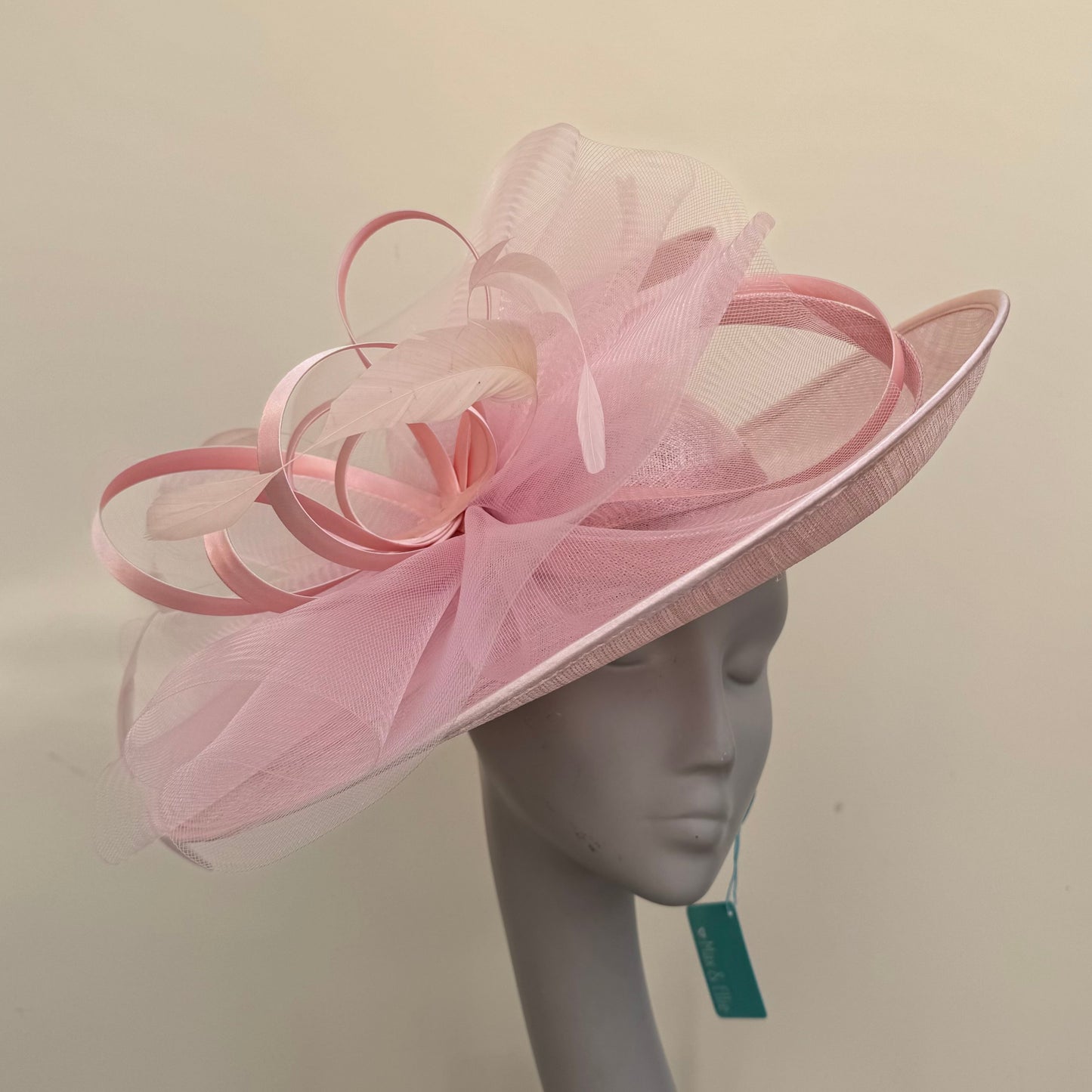 Max and Ellie OD3 Candy Sinamay disc satin edged