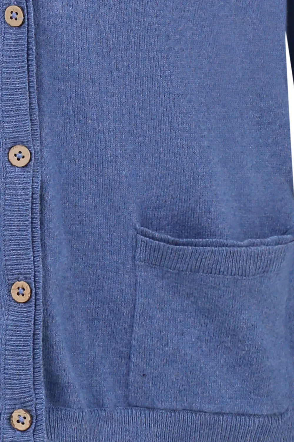 Mistral Infinity Double Rib Detail Melange Cotton Cardi