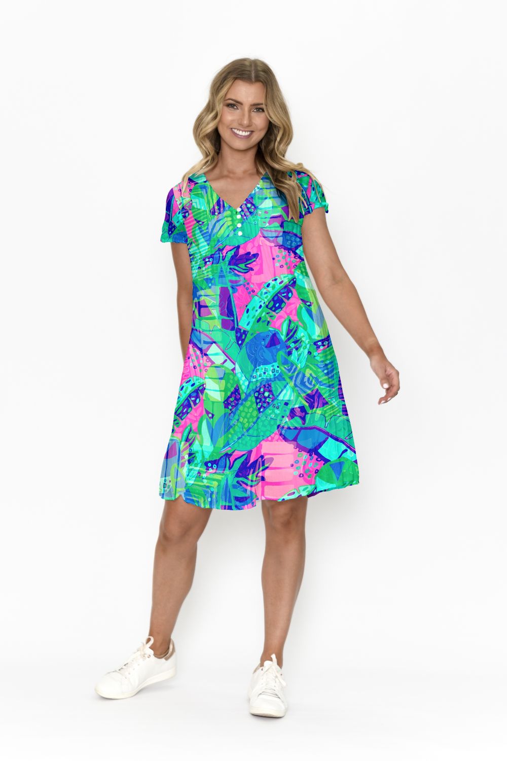 One Summer Nicola cap sleeve dress