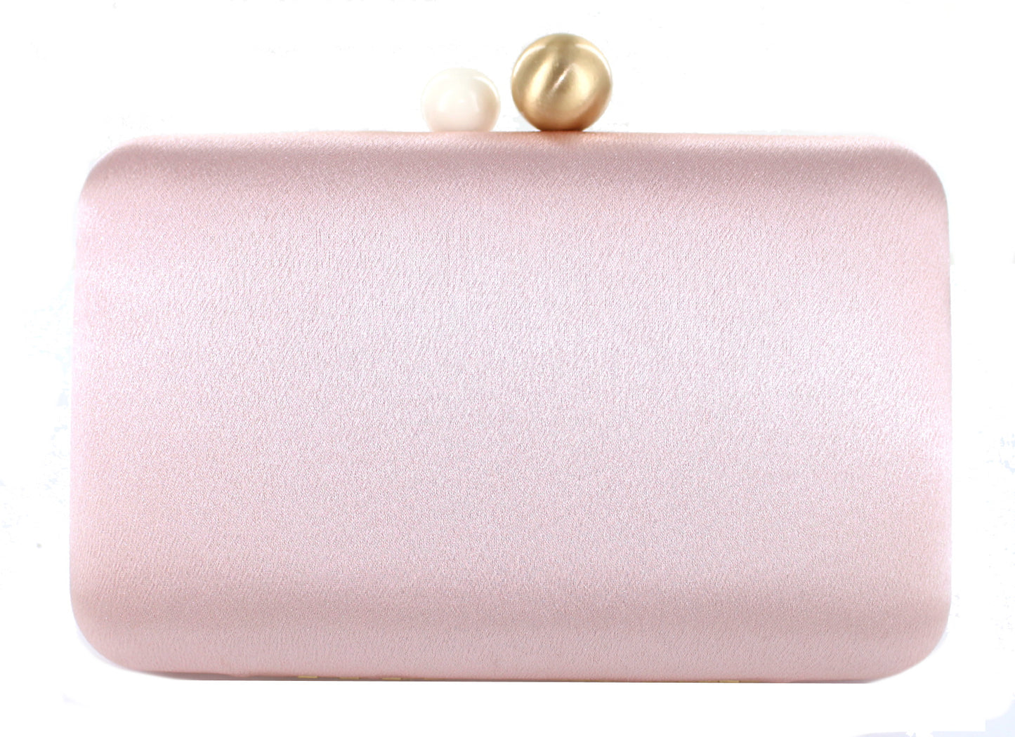 Mac EB0480 Satin Clutch with Pearl Ball Clip top