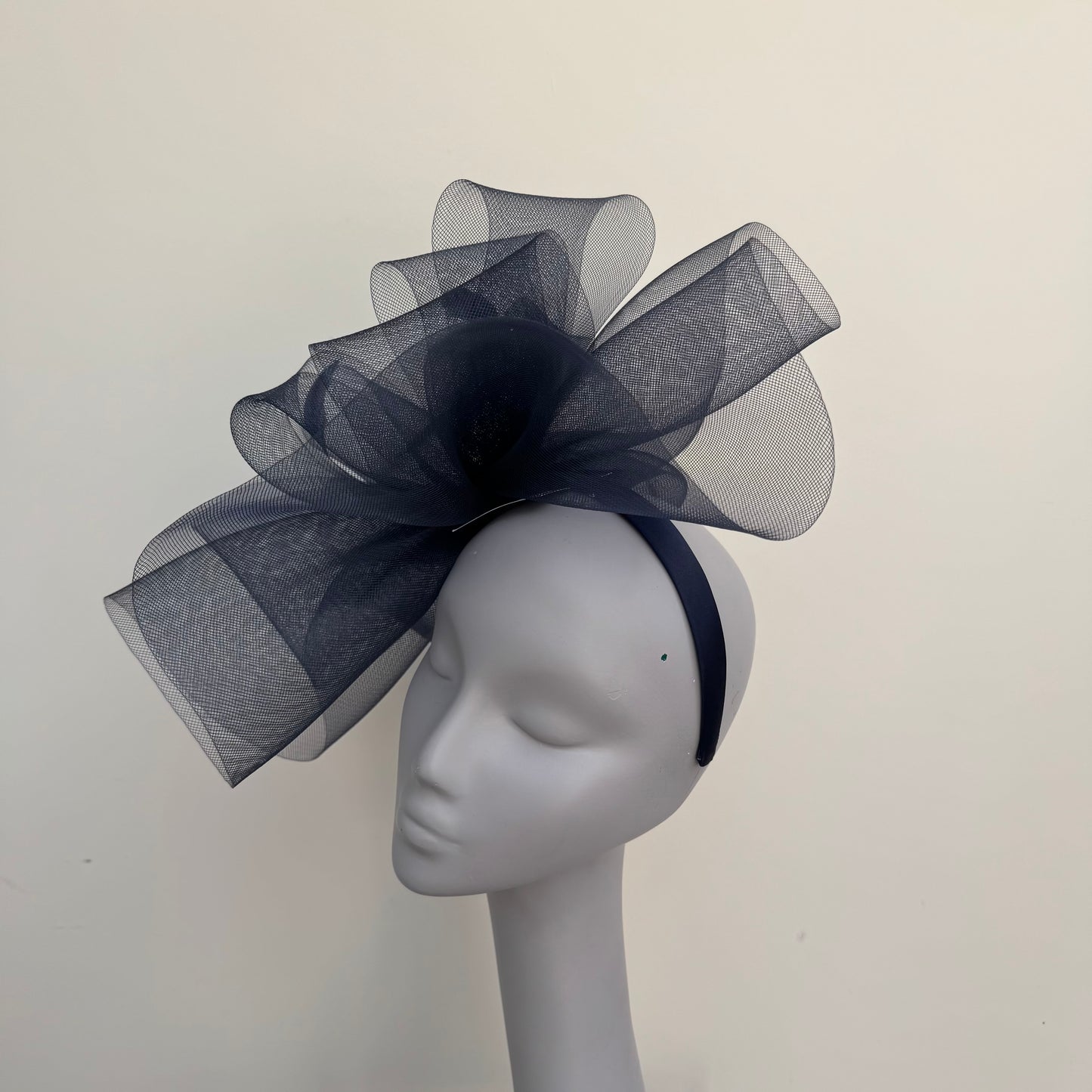 Boardmans Sonny Navy Blue Mesh Fascinator