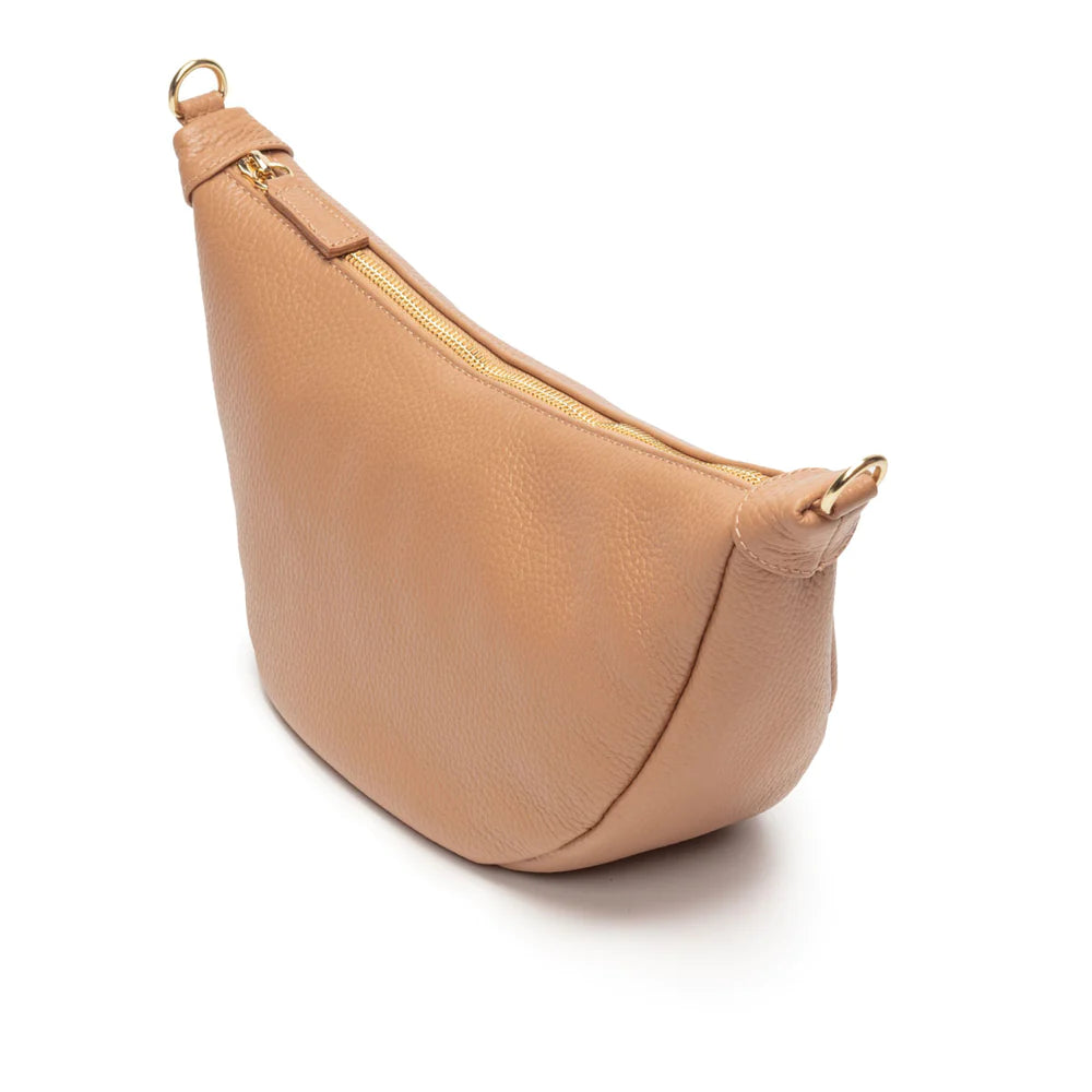Elie Beaumont Camel Leather Hobo Bag