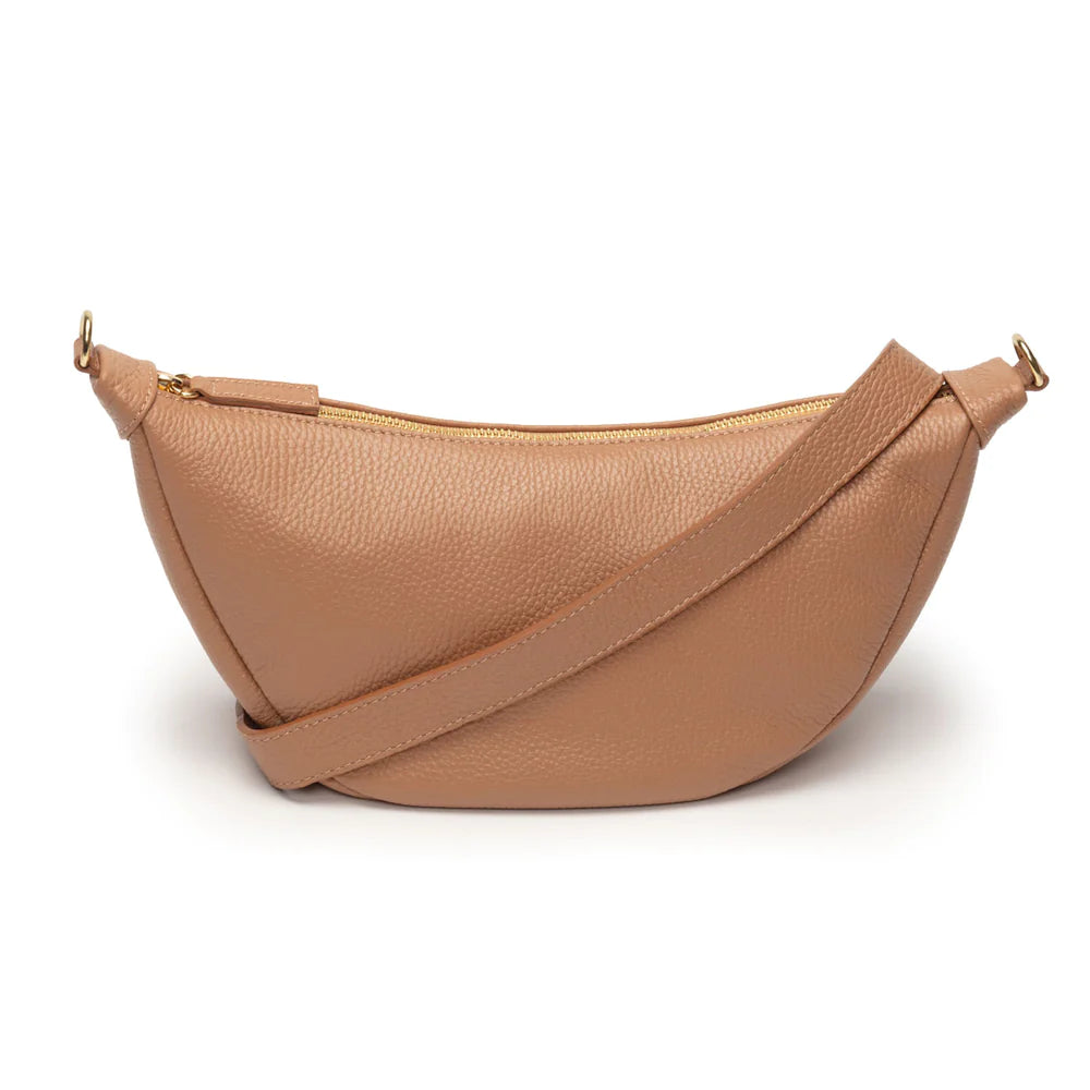 Elie Beaumont Camel Leather Hobo Bag