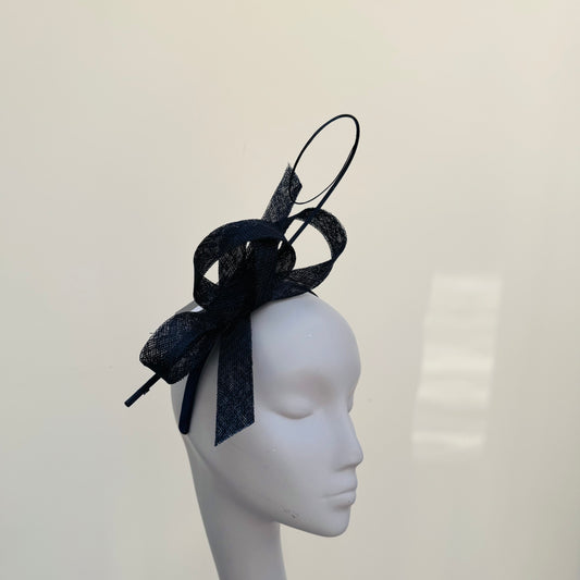 Boardmans Diana Navy Blue Fascinator