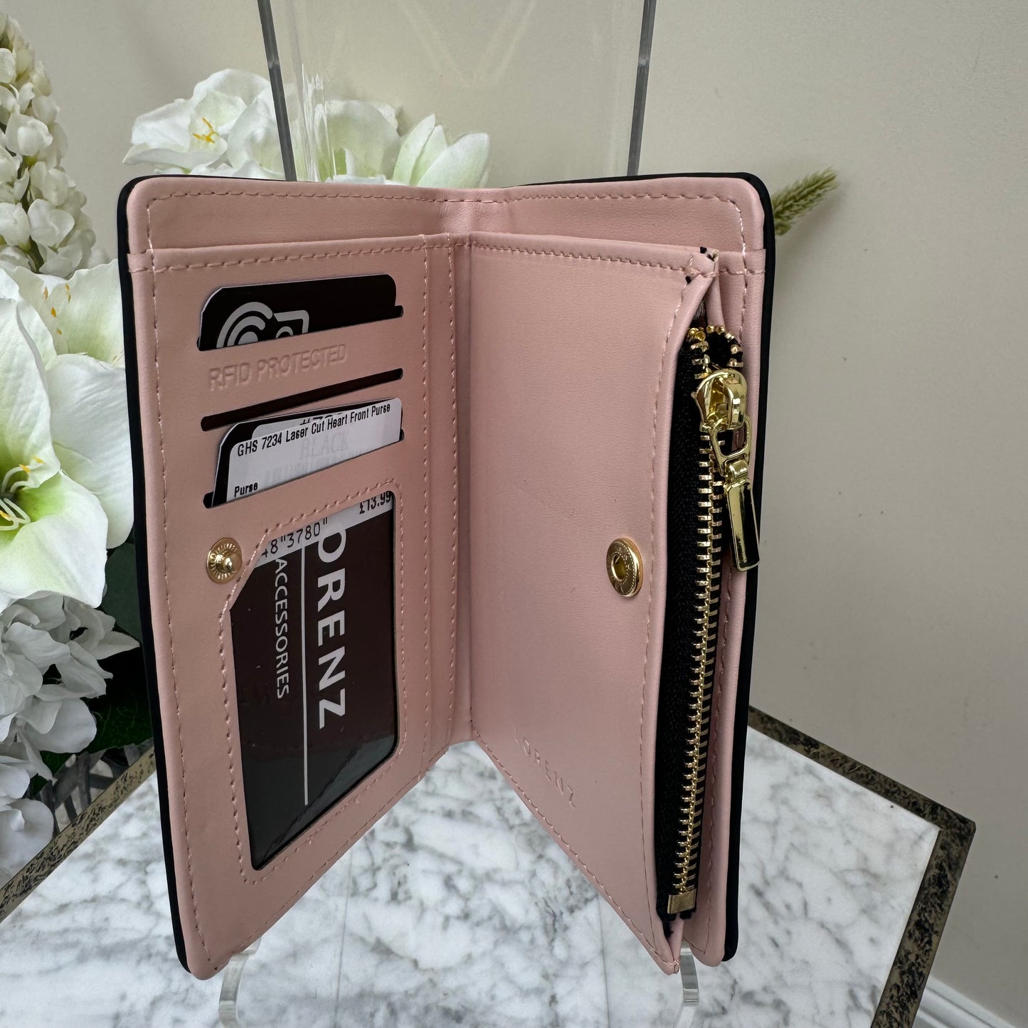 GHS 7234 Laser Cut Heart Front Purse