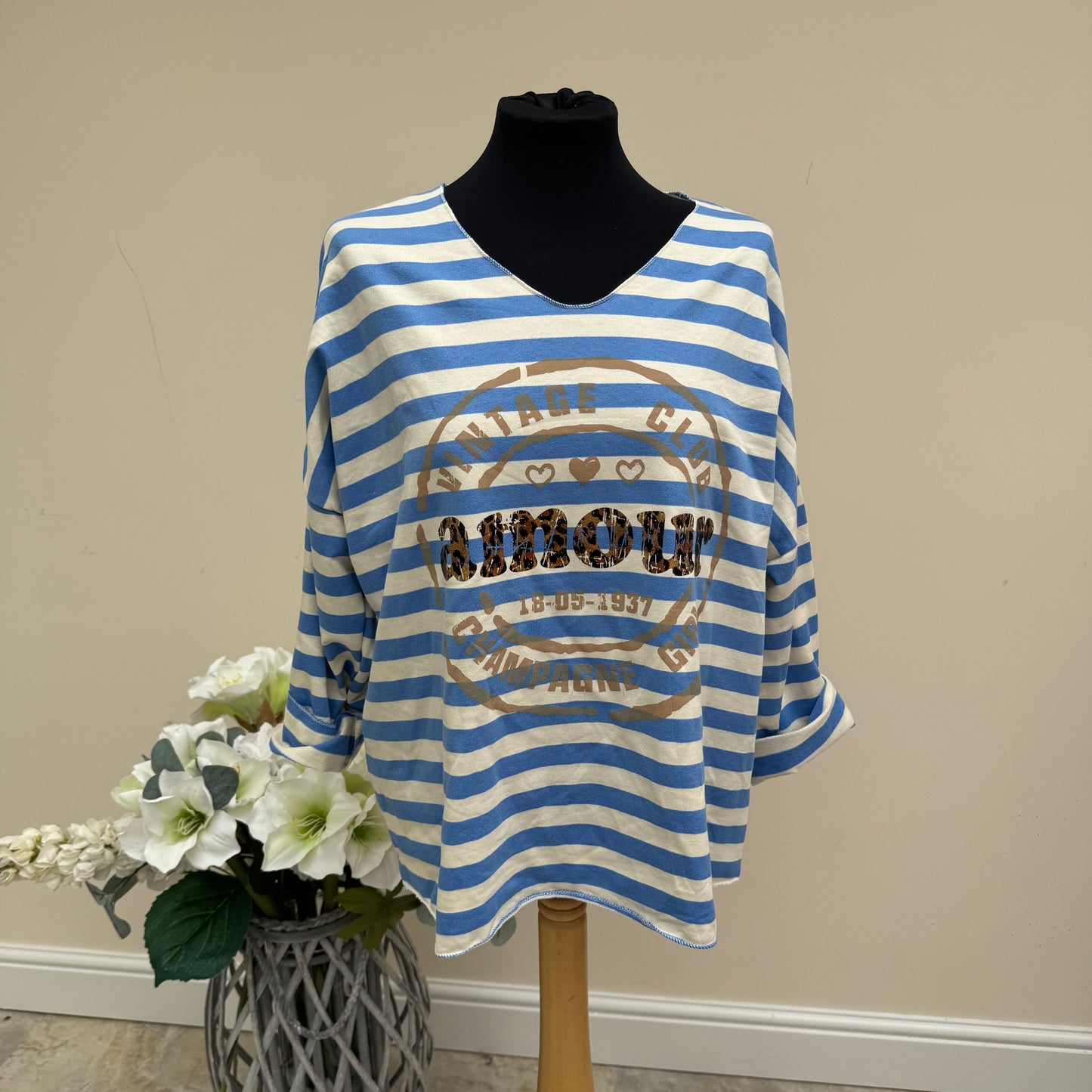 Passion DKL2092 Striped Amour Top