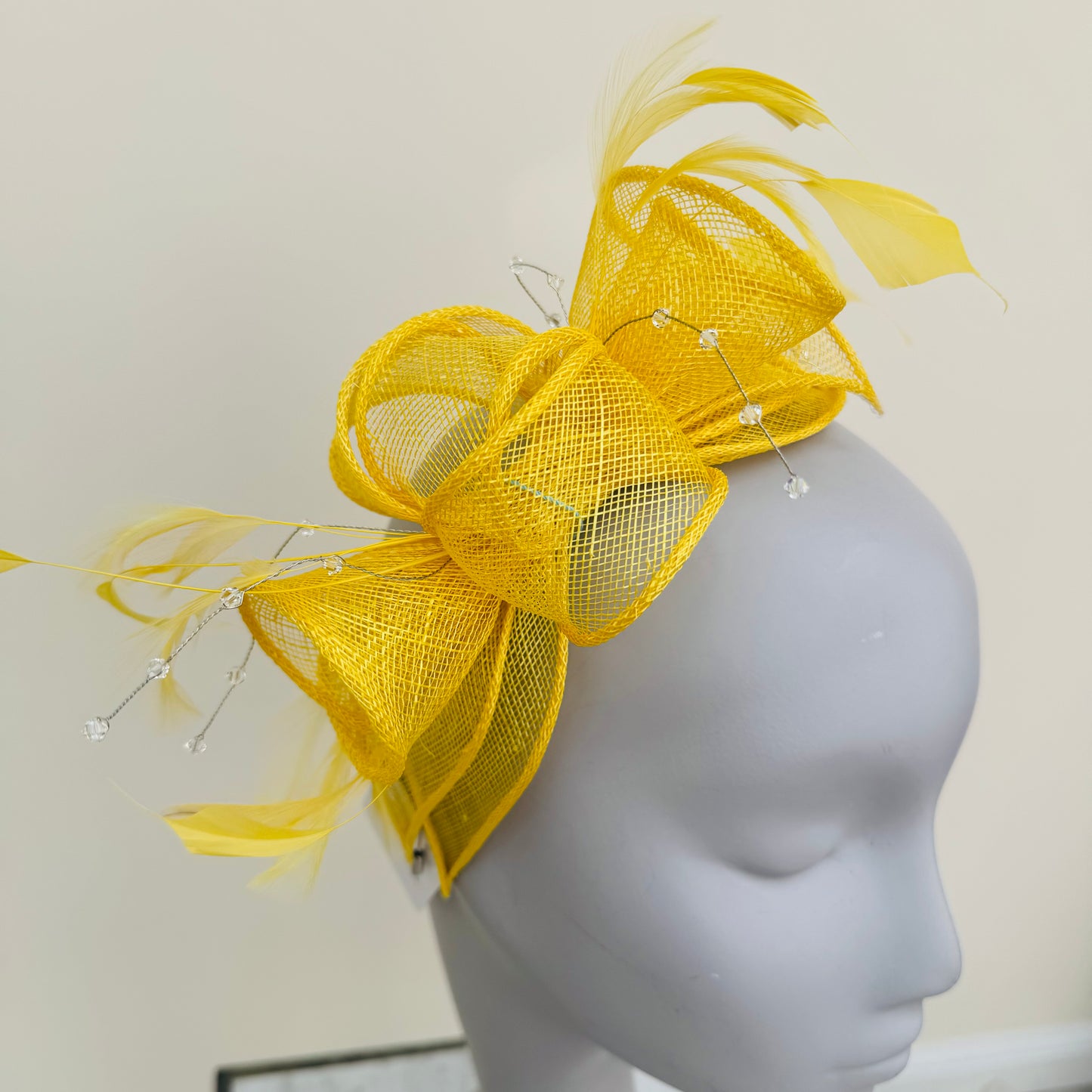 Max and Ellie CF1 Fascinator in Yellows