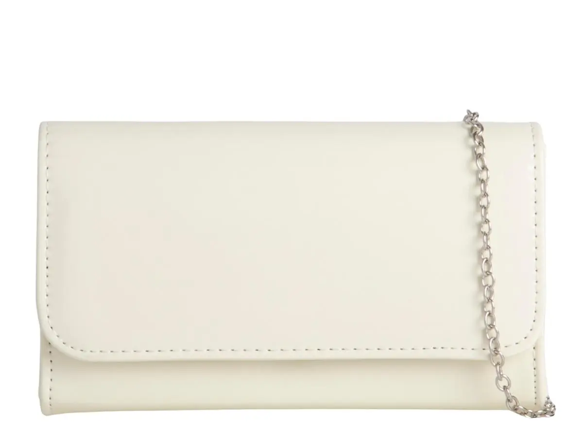 Silver patent clutch bag sales