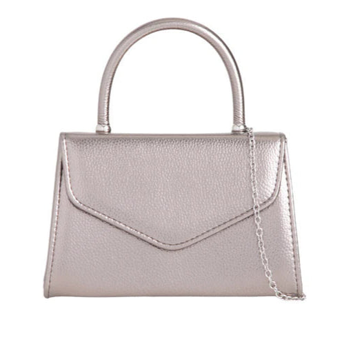 Koko H2439 Pewter Metallic Grab Bag