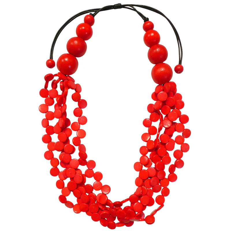 Lotus Feet HC004 Orange Necklace