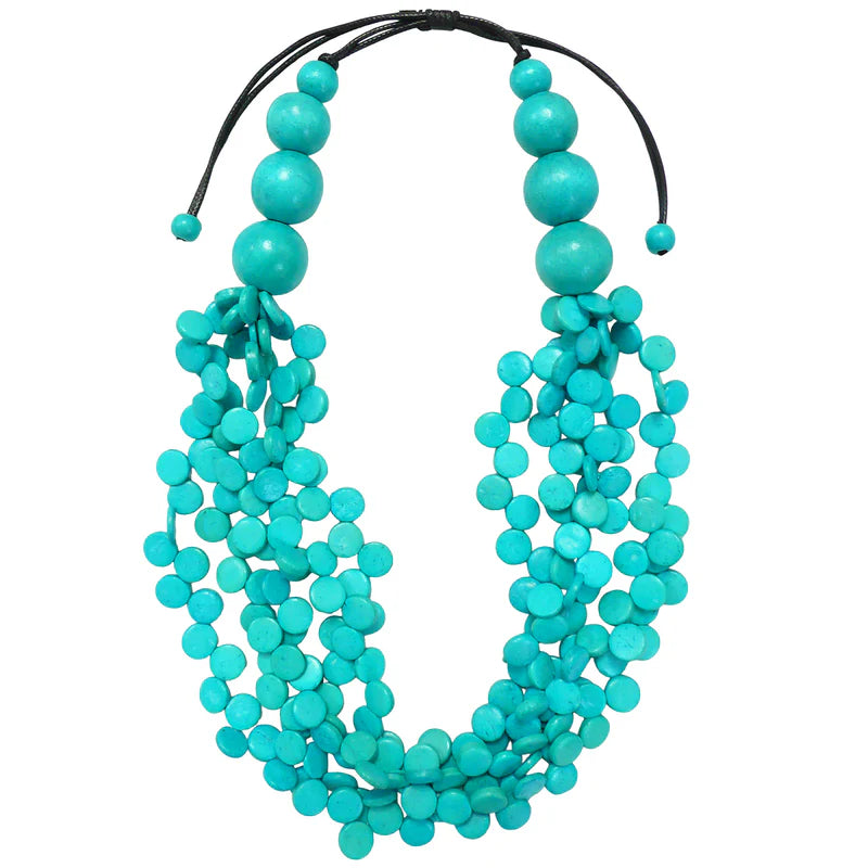 Lotus Feet HC004 Turquoise Necklace