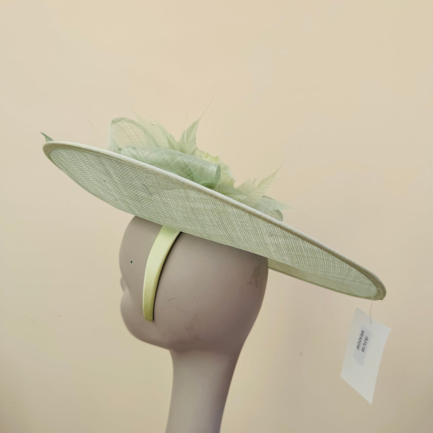 J Bees JB24/38 Meadow Pale Green Hatinator with Large Flower Detail