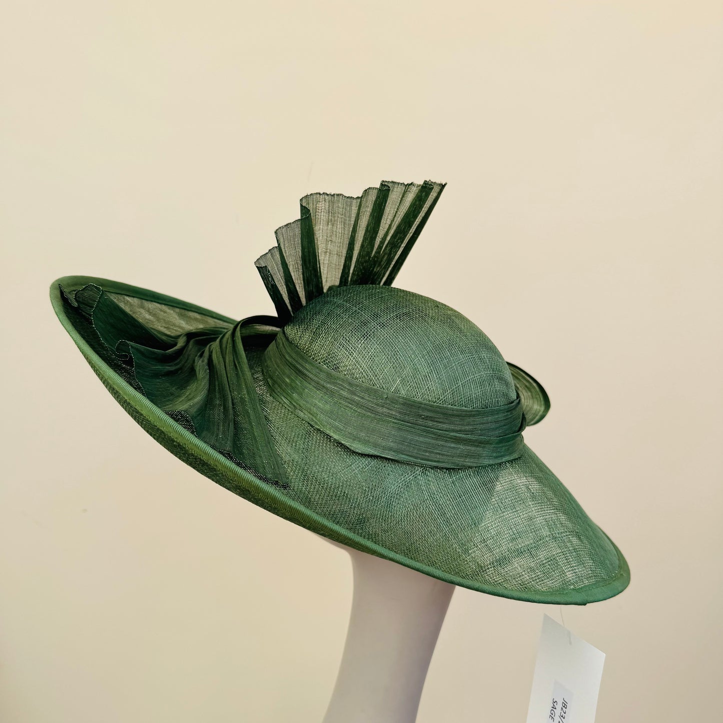 J Bees JB23/280 Sage Green Large Bow Hatinator