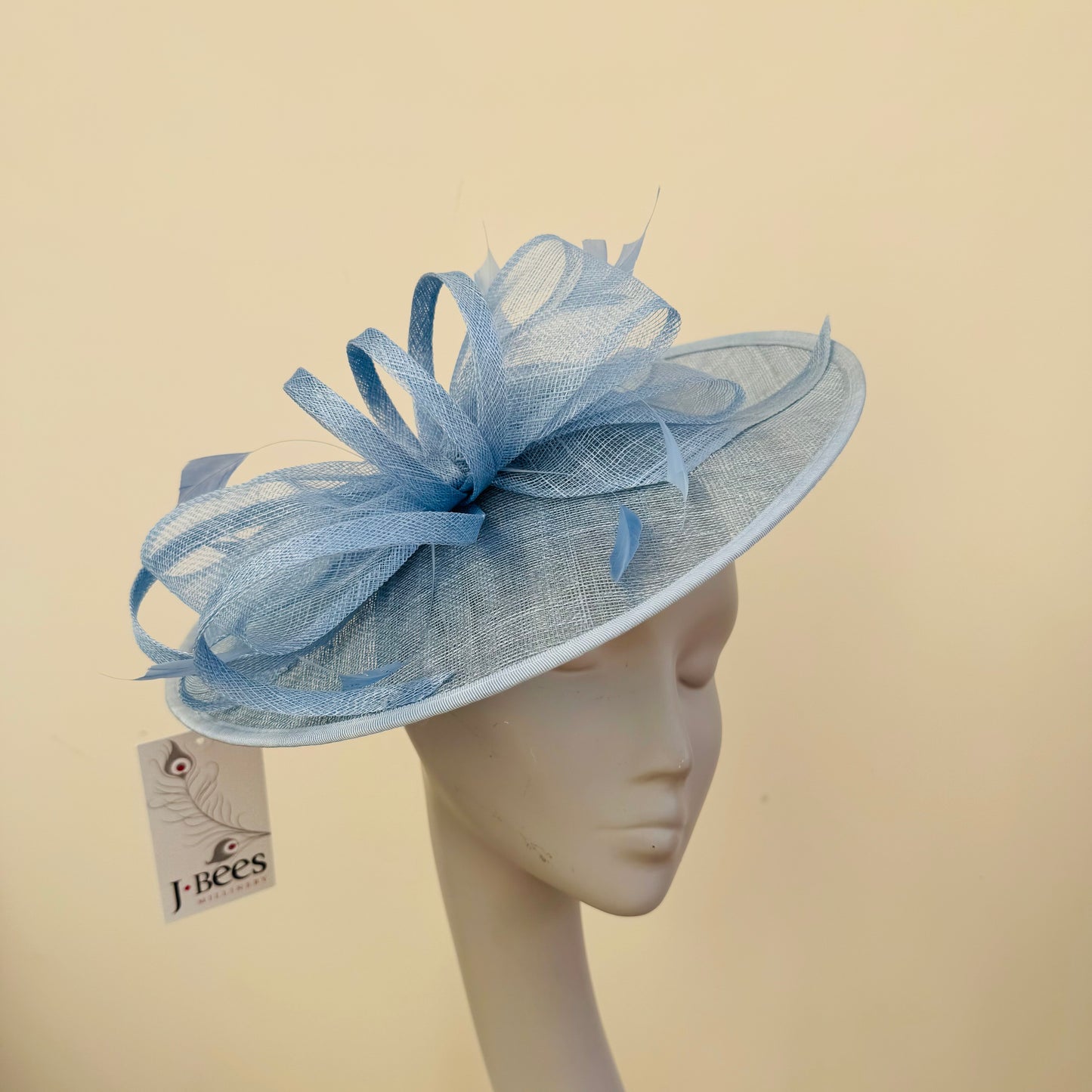 J Bees JB25/83 Baby Blue Circular Bow Hatinator Disc