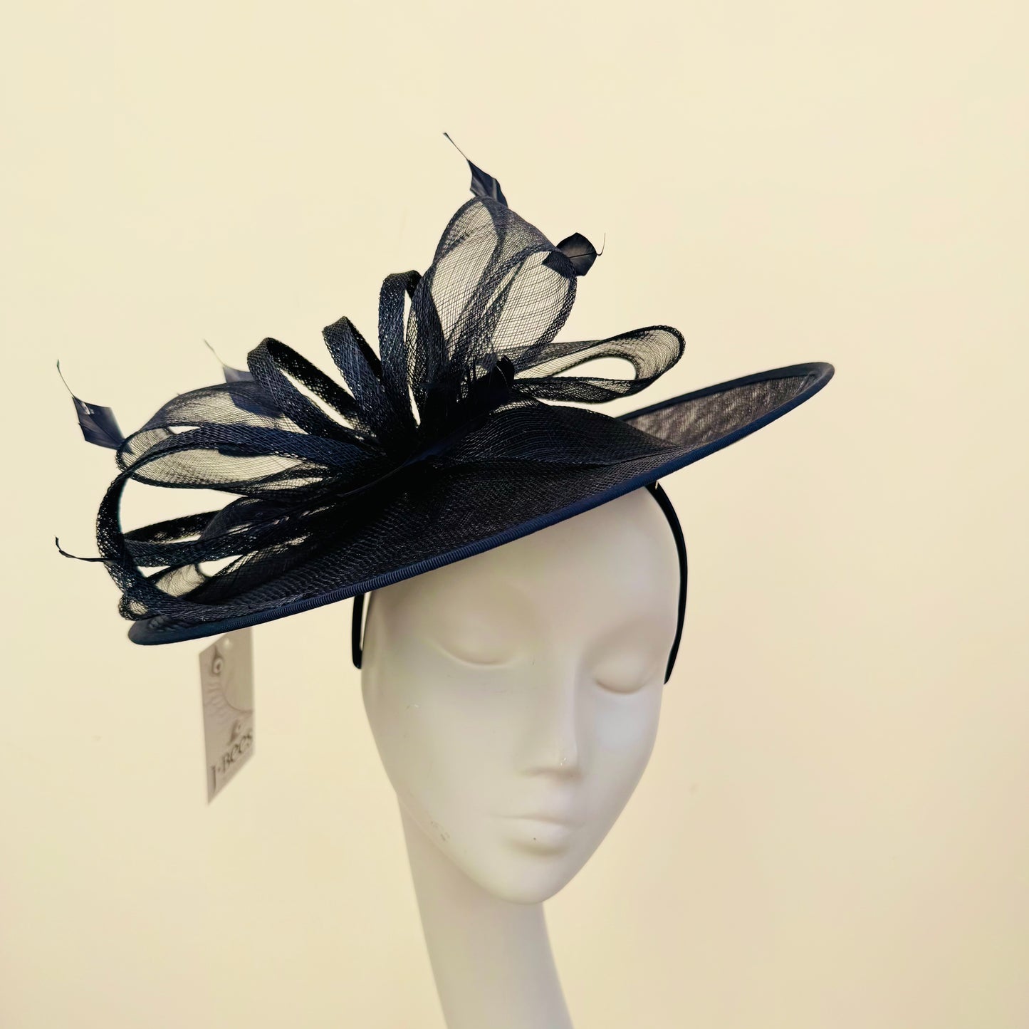 J Bees JB25/83 Navy Blue Circular Bow Hatinator Disc