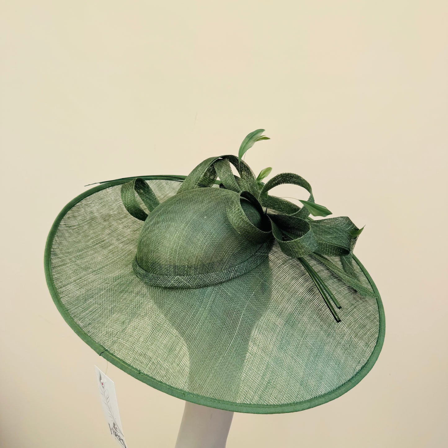 J Bees JB25/63 Sage Green Hat On Headband