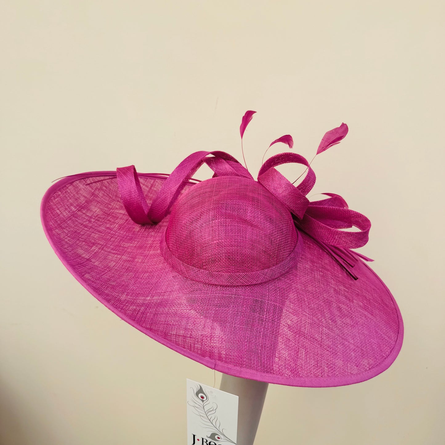 J Bees JB25/63 Fuchsia Pink Hat On Headband