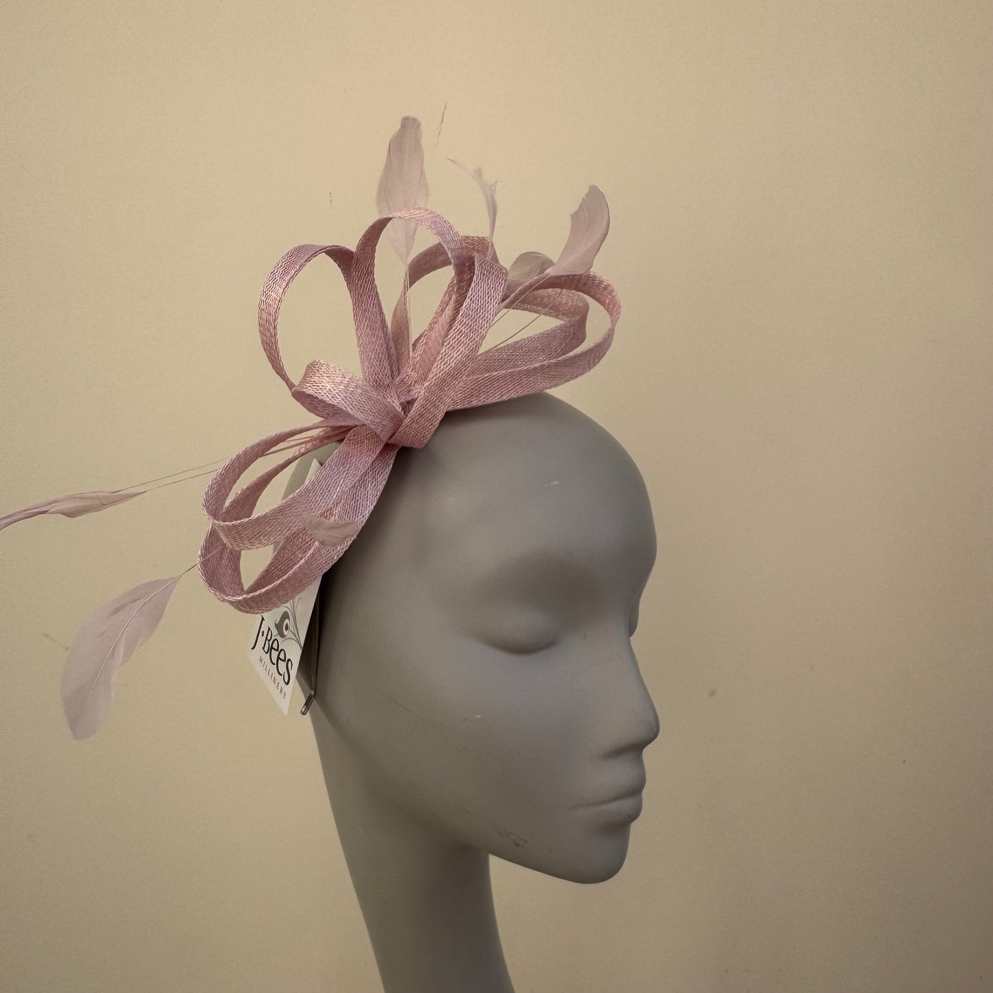 J Bees JB22/238 Fascinator On Headband In Pinks
