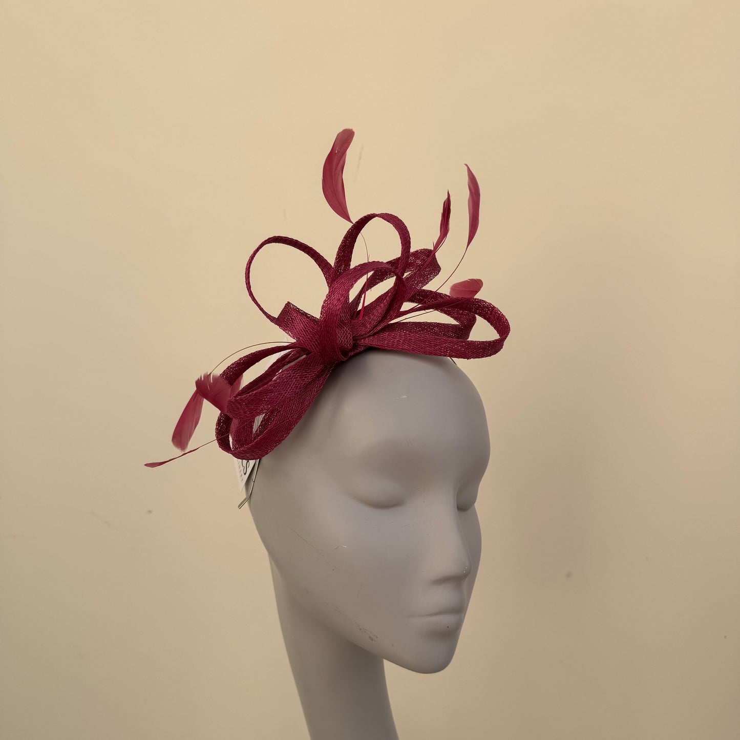 J Bees JB22/238 Fascinator on Headband In Reds