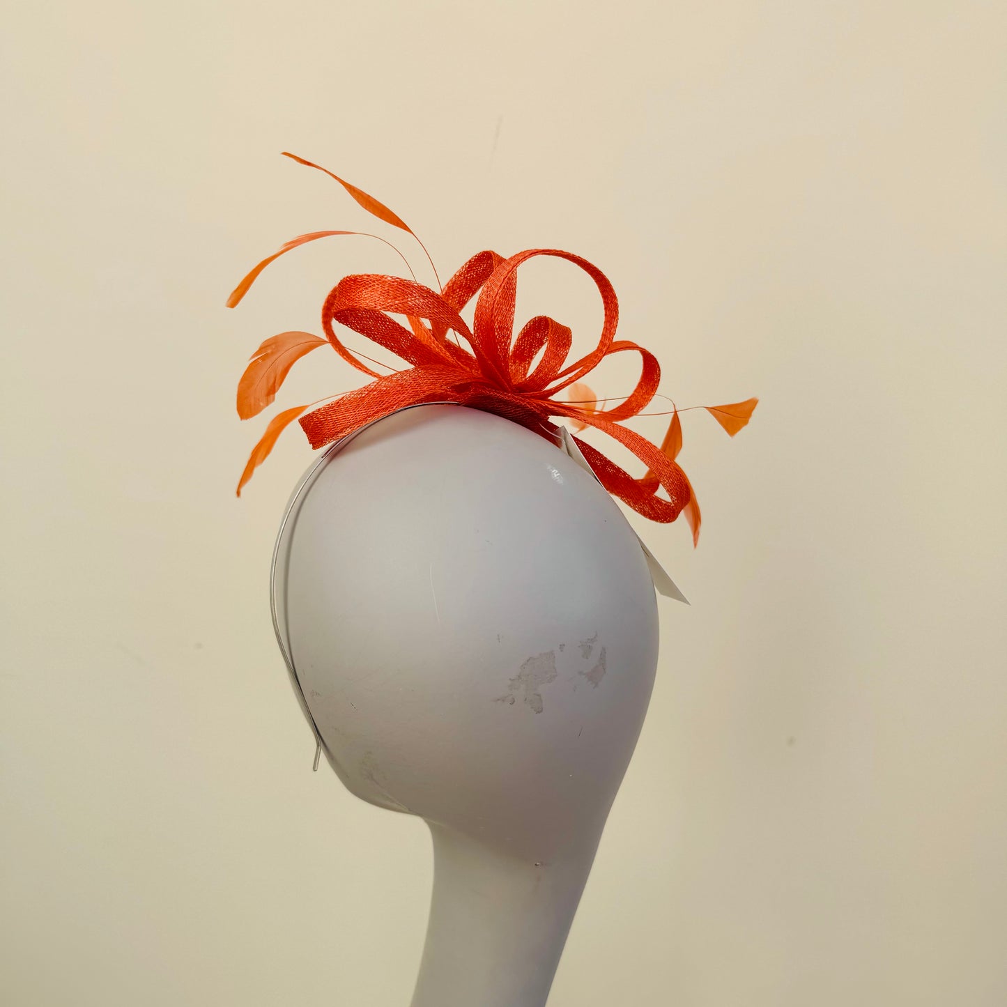 J Bees JB22/238 Fascinator On Headband In Oranges