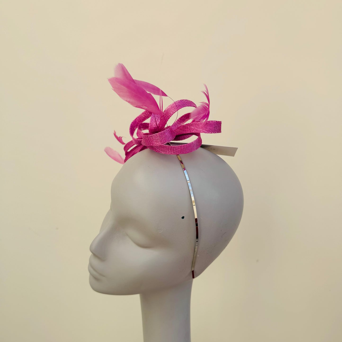 J Bees JB22/238 Fascinator On Headband In Pinks