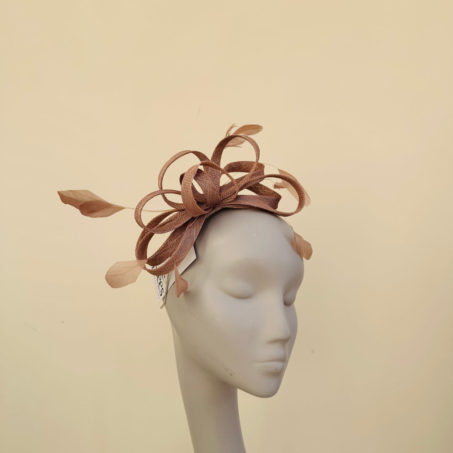 J Bees JB22/238 Brown Fascinator On Headband