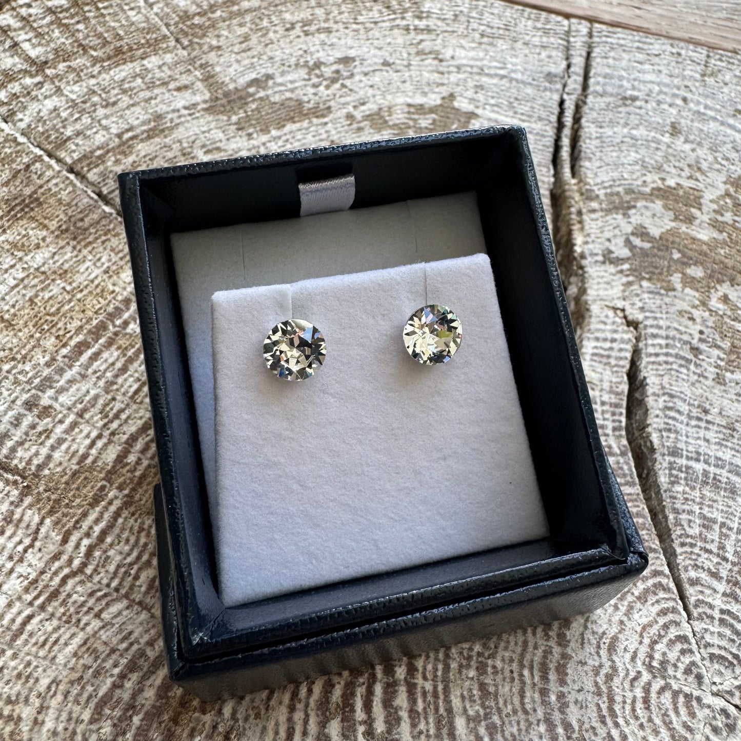 Byzantium Collection Crystal Diamond-shape Stud Earrings 7200 Crystal