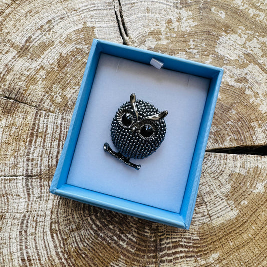 Byzantium K727 Owl Brooch