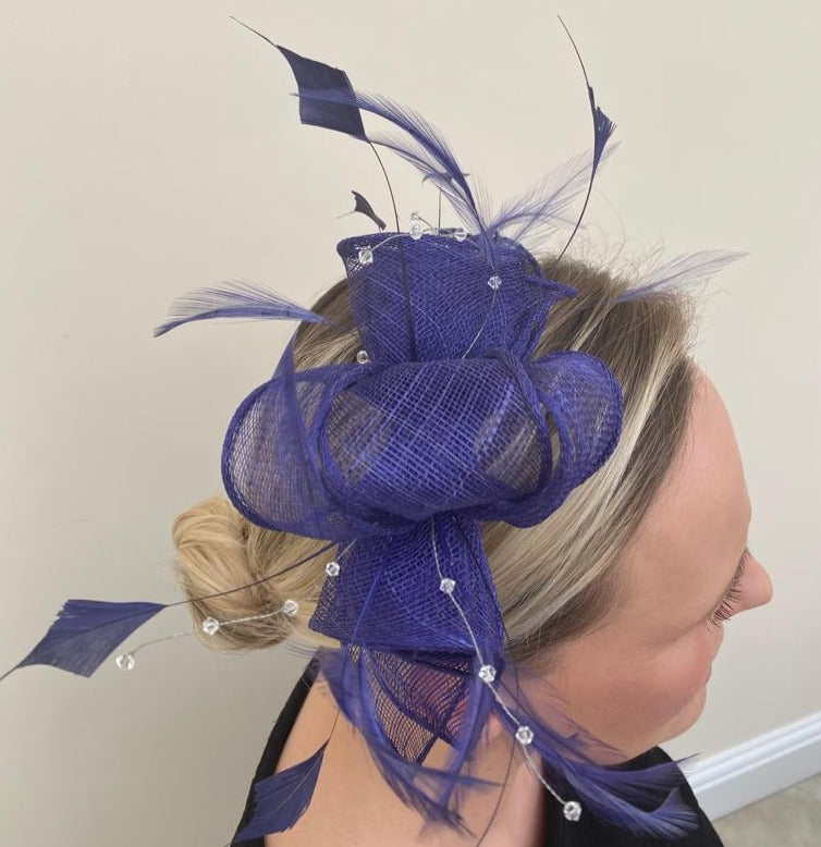 Max and Ellie CF1 Fascinator in Blues