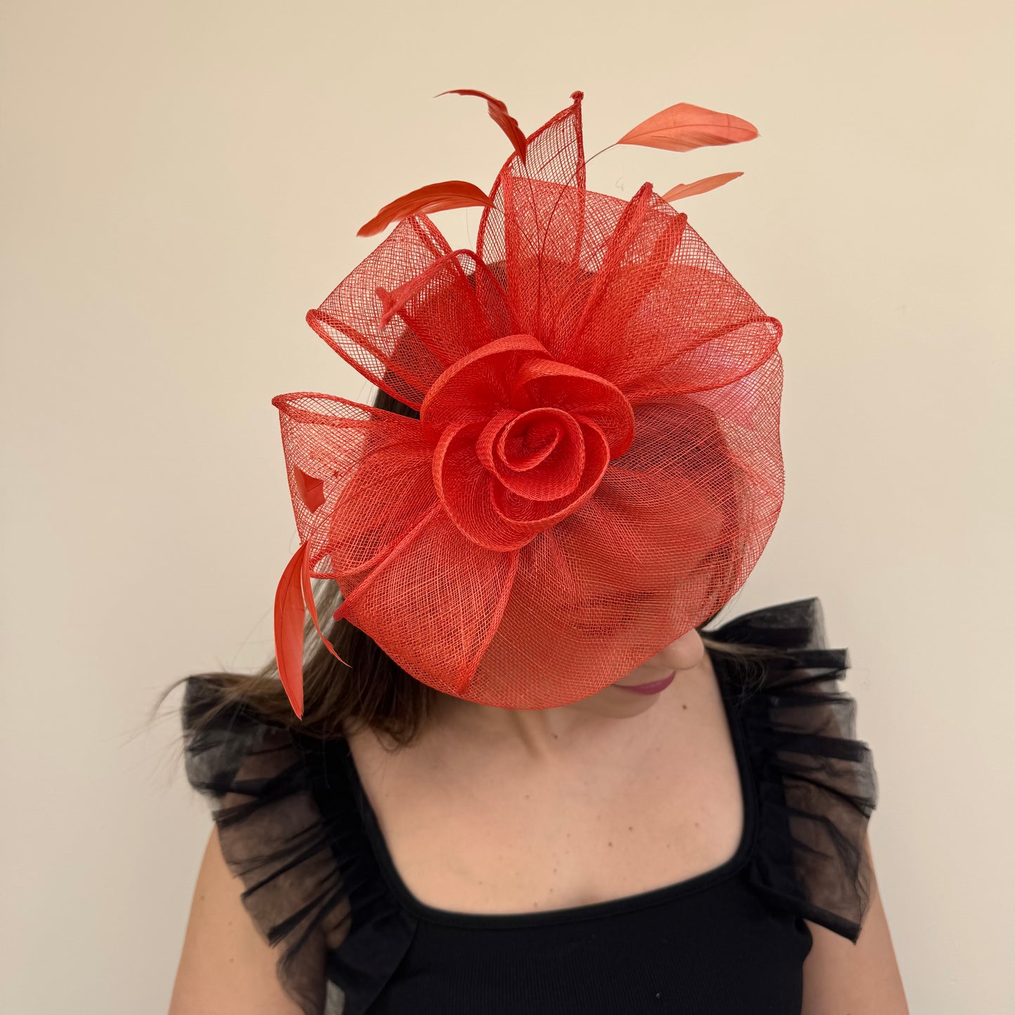 J Bees JB18/097 Burnt Orange Fascinator