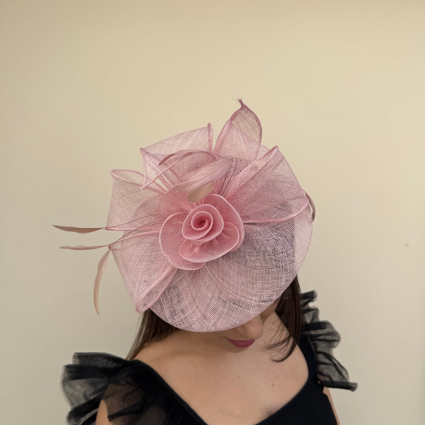 J Bees JB18/097 Peony Pink Fascinator