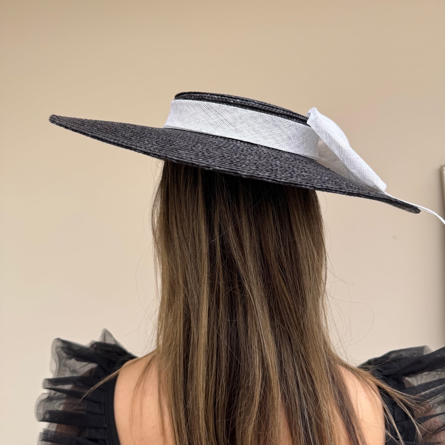 Failsworth SS26 Straw Boater 133 Black/White