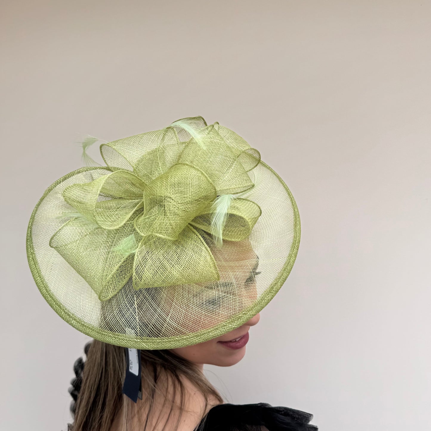 Failsworth SS26 8016 Sinamay Fascinaotor CHARTREUSE