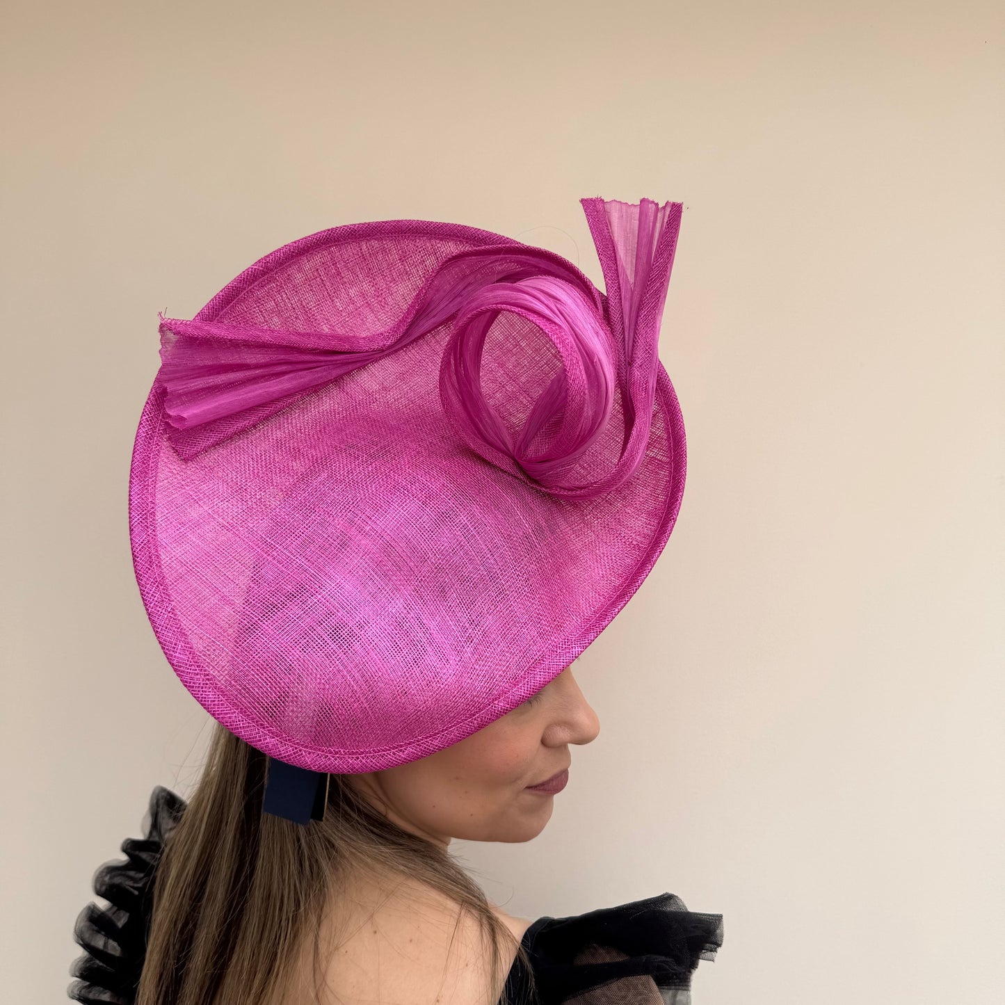 Failsworth SS26 129 Sinamay Silk Fascinator Fuchsia