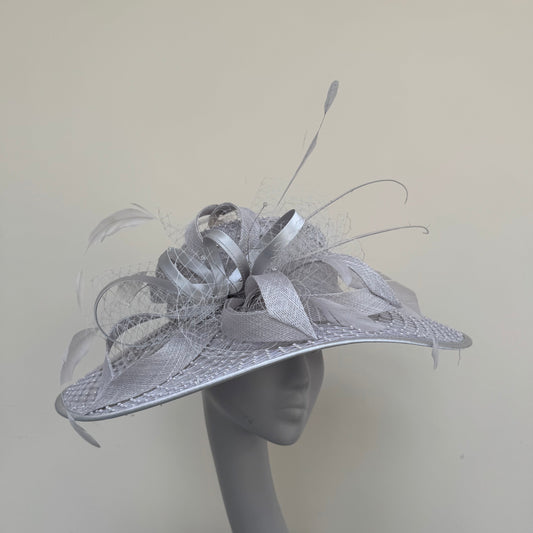 Max and Ellie MH1 Matt Silver Embellished Hat