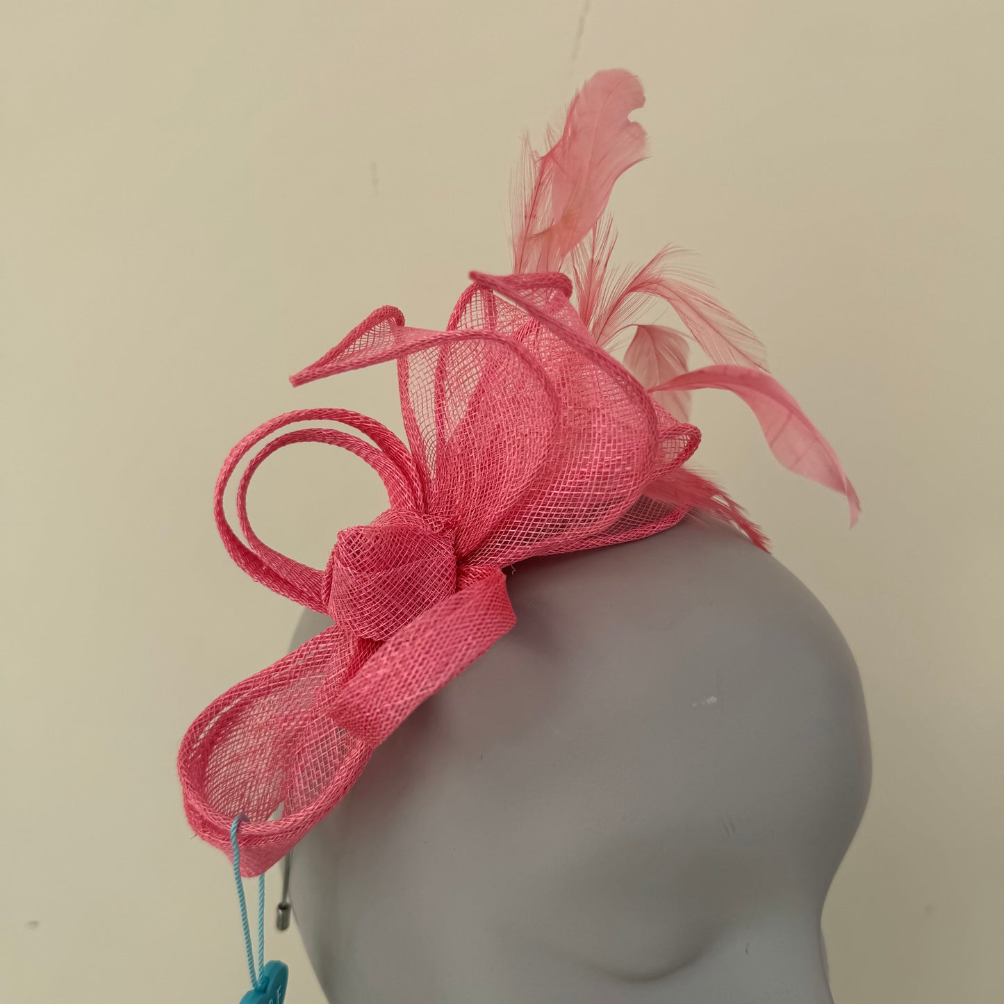 Max and Ellie BF3 Small Fascinator on Headband in Pinks