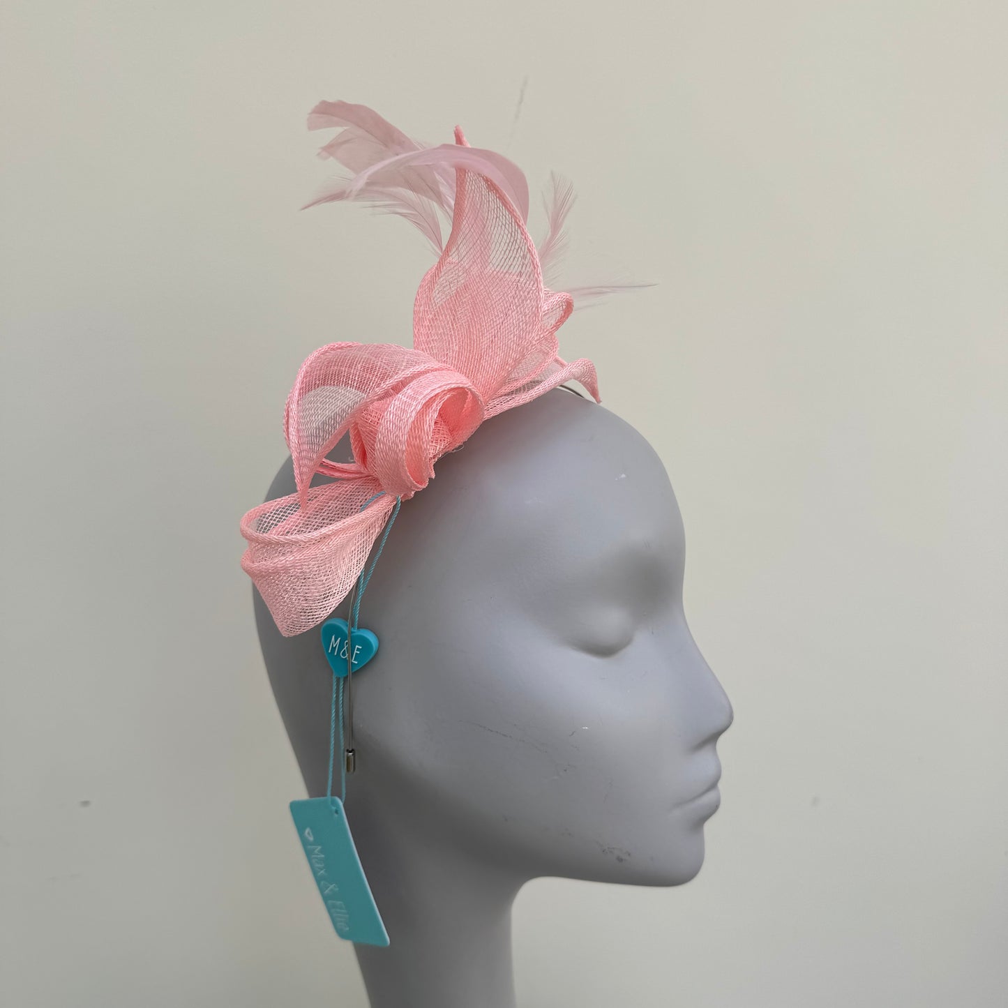 Max and Ellie BF3 Small Fascinator on Headband in Pinks