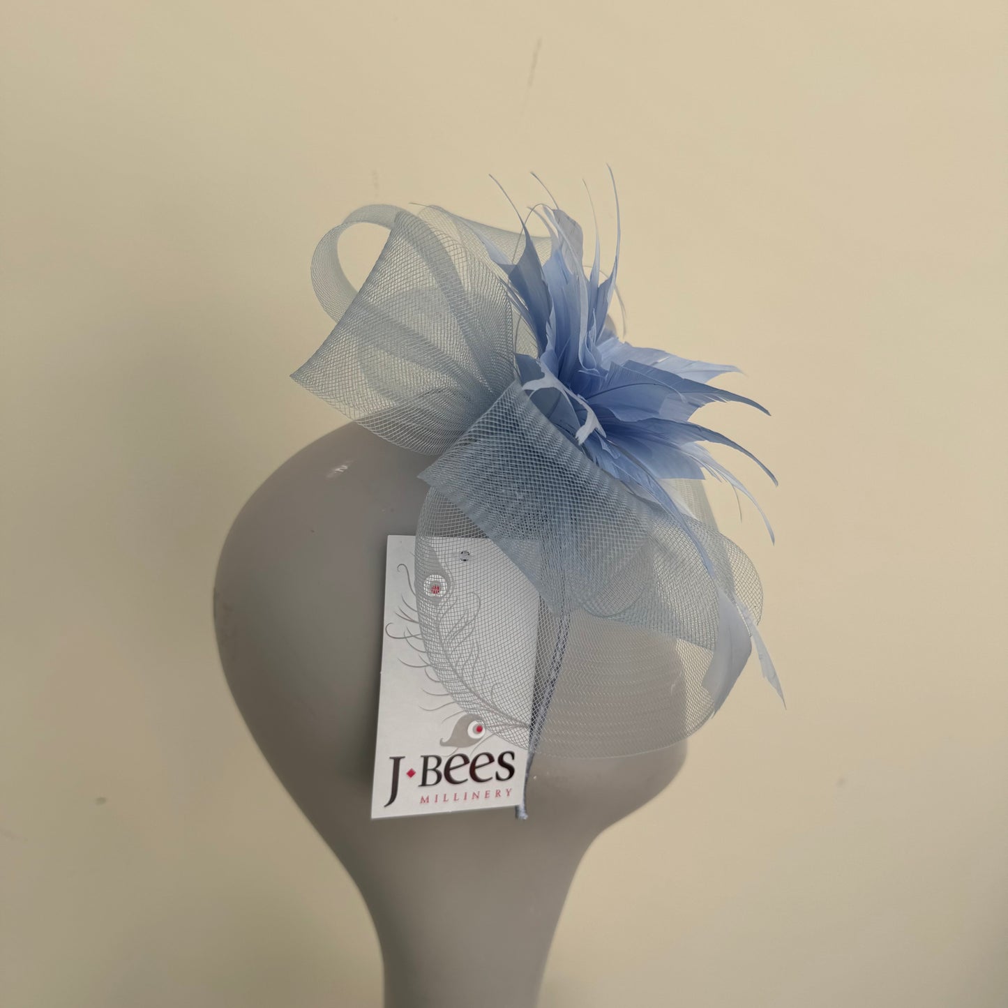J Bees JB20/598 in Blues - Net Fascinator with Sparkle