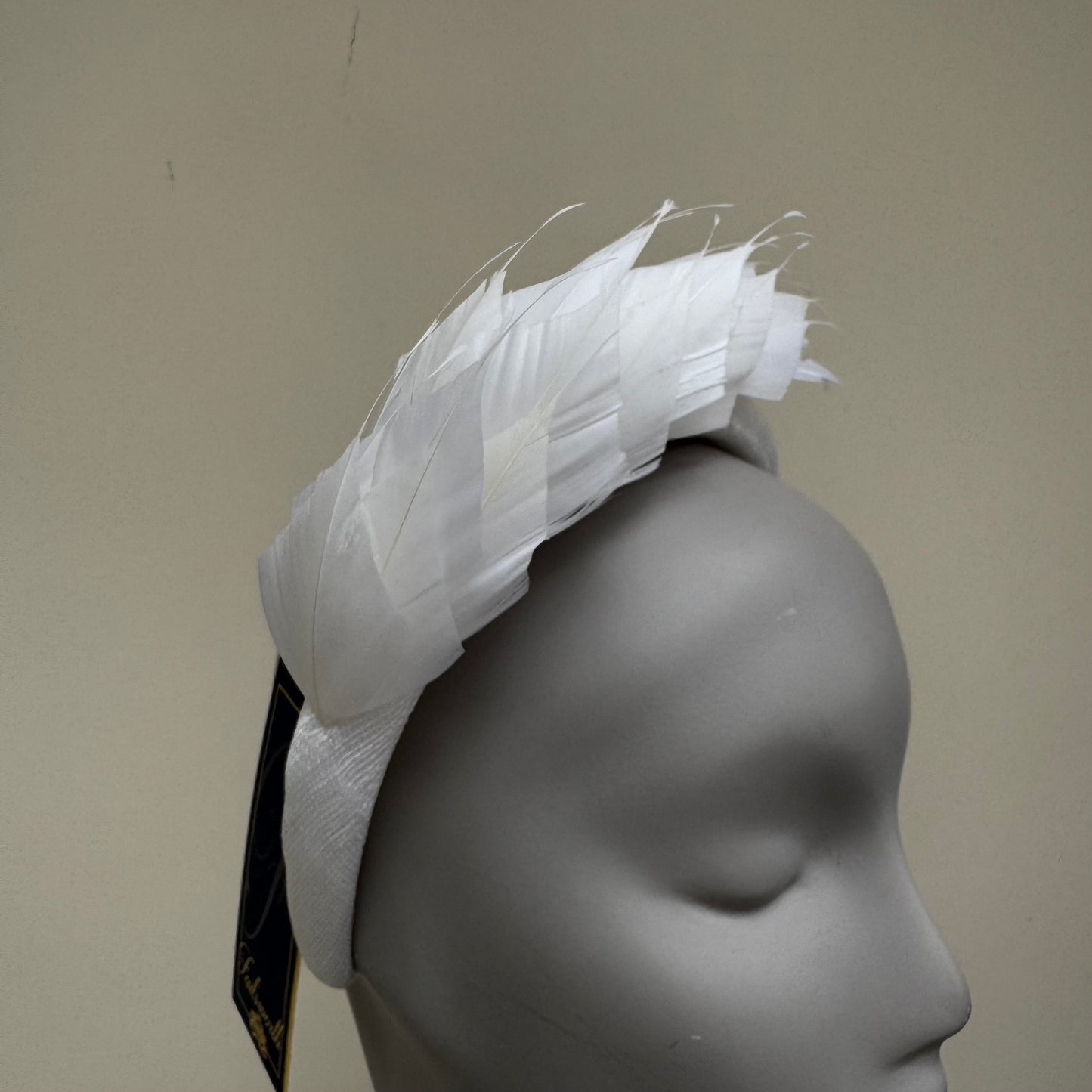 Failsworth 9714 Off White Feather Headband
