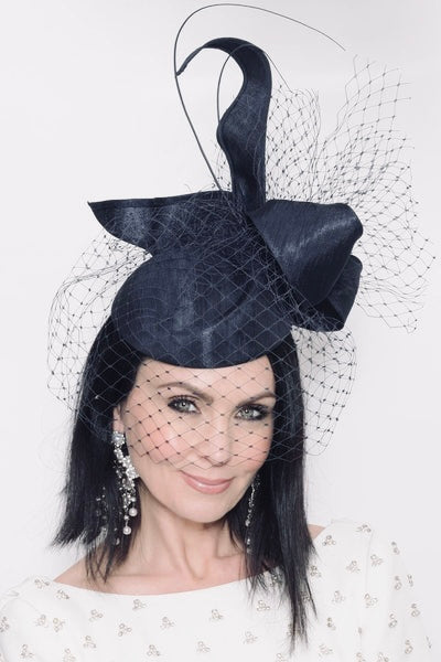 Nigel Rayment 23071 Black Pillbox Fascinator