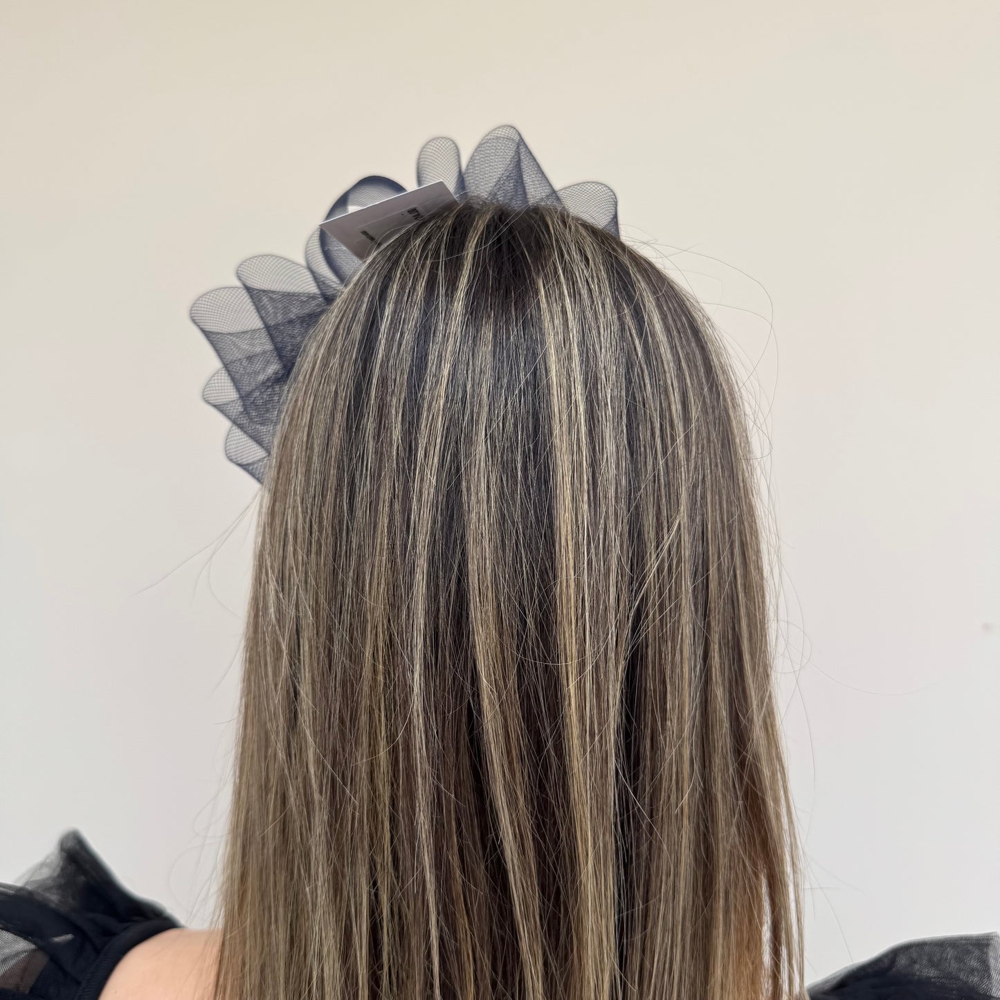 J Bees JB26/113 Navy Blue Fascinator with Sparkle